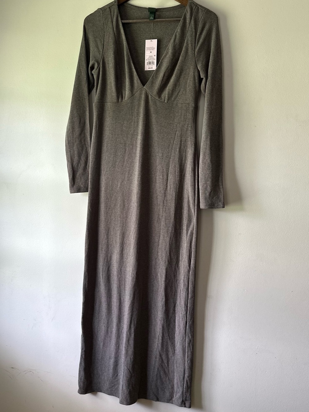 NWT Wild Fable Gray Fitted Dress Medium
